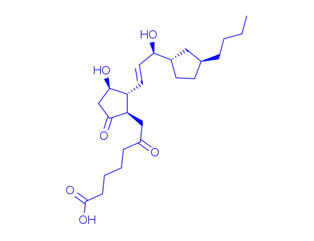 Molecular Structure of 147511-91-9 (16,18-ethano 20-ethyl-6-oxoprostaglandin E1)