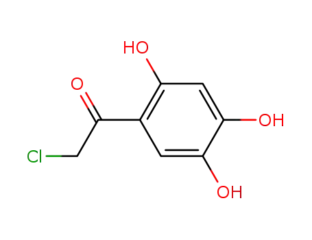 Molecular Structure of 14771-02-9 (Acetophenone, 2-chloro-2,4,5-trihydroxy- (8CI))