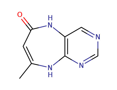 6H-Pyrimido[4,5-b][1,4]diazepin-6-one,5,9-dihydro-8-methyl- cas  1489-01-6