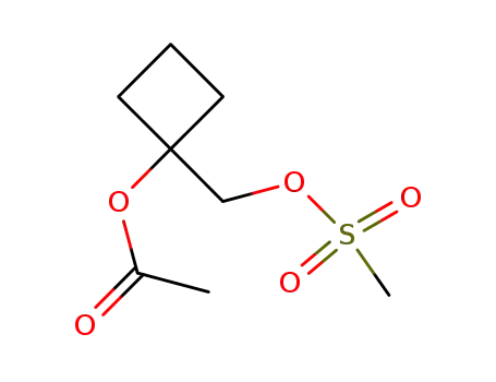 1-acetoxycyclobutanemethanol mesylate