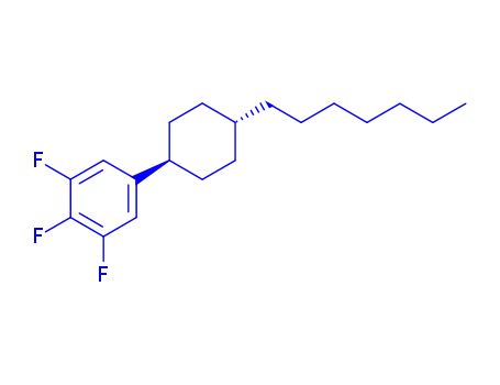 Molecular Structure of 148462-51-5 (1,2,3-trifluoro-5-(4-heptylcyclohexyl)benzene)