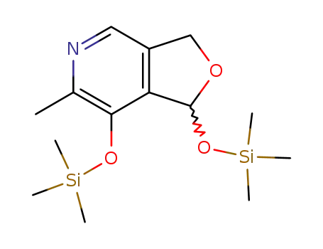 Molecular Structure of 14857-19-3 (Furo[3,4-c]pyridine, 1,3-dihydro-6-methyl-1,7-bis(trimethylsiloxy)-)