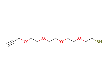Molecular Structure of 1347750-80-4 (Propargyl-PEG4-thiol)