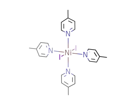 Molecular Structure of 50545-84-1 ({NiI2(γ-CH3C5H4N)4})