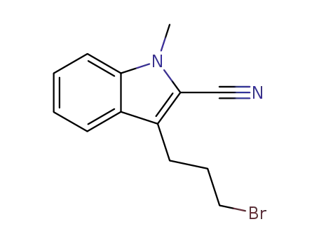 3-(3-bromopropyl)-1-methylindole-2-carbonitrile