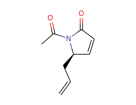 Molecular Structure of 147637-81-8 (2H-Pyrrol-2-one, 1-acetyl-1,5-dihydro-5-(2-propenyl)-, (R)- (9CI))