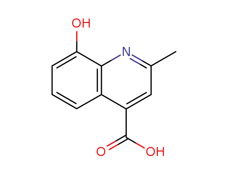 Molecular Structure of 14788-40-0 (Cinchoninic acid, 8-hydroxy-2-methyl- (8CI))
