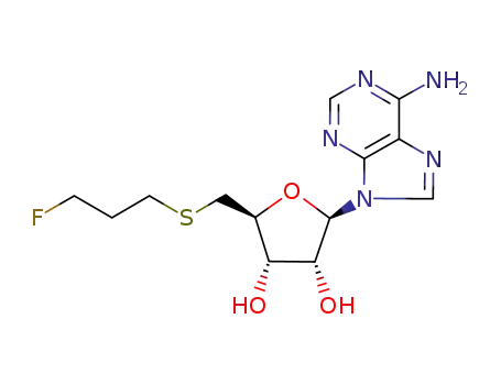 Molecular Structure of 134782-20-0 (5'-deoxy-5'-((2-monofluoroethyl)thio)adenosine)