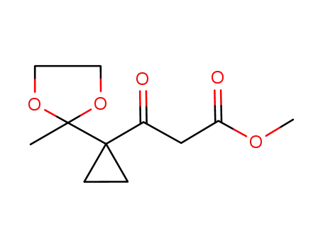 methyl 3-(1-(2-methyl-1,3-dioxolan-2-yl)cyclopropyl)-3-oxopropanoate