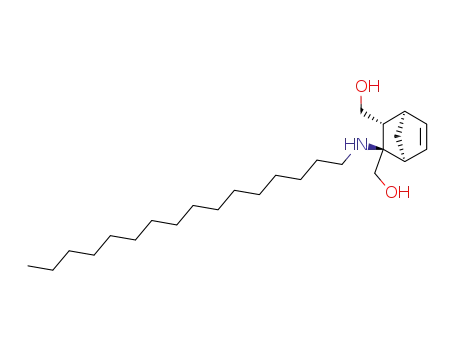 Molecular Structure of 134864-19-0 (2-hexadecylamino-2,3-bis(hydroxymethyl)norbornene)