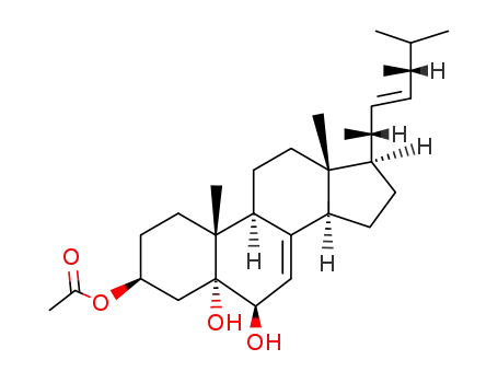 5,6β-dihydroxy-5α-ergosta-7,22-dien-3β-yl acetate
