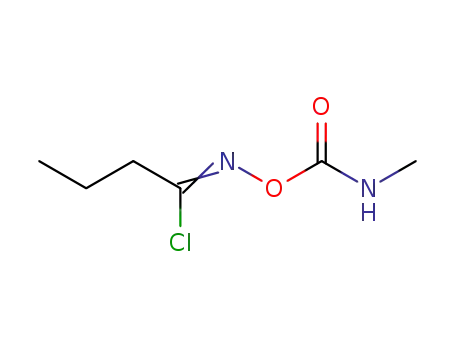 Molecular Structure of 134871-00-4 ((1Z)-N-[(methylcarbamoyl)oxy]butanimidoyl chloride)