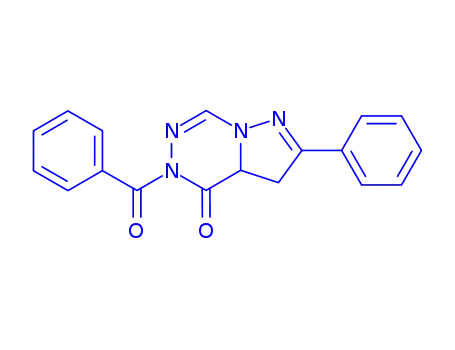 3,3a-Dihydro-5-benzoyl-2-phenylpyrazolo(1,5-d)(1,2,4)triazin-4(5H)-one