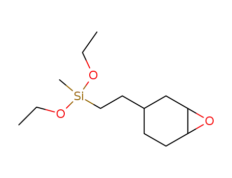 Molecular Structure of 14857-35-3 (2-(3,4-epoxycyclohexyl)ethylmethyldiethosysilane)