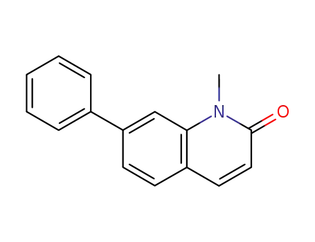 Molecular Structure of 14788-54-6 (Carbostyril, 1-methyl-7-phenyl- (8CI))