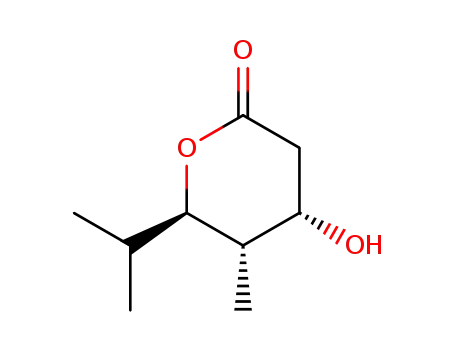 2H-Pyran-2-one,tetrahydro-4-hydroxy-5-methyl-6-(1-methylethyl)-,(4S,5S,6R)-(9CI)