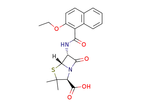 Molecular Structure of 147-52-4 (Nafcillin)