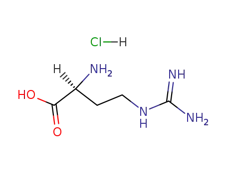Molecular Structure of 1483-00-7 (L-A-AMINO-G-GUANIDINOBUTYRIC ACID HYDROCHLORIDE)