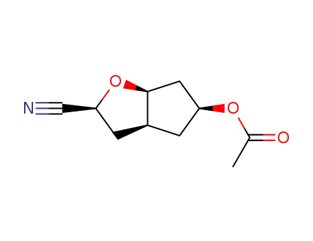 2H-Cyclopenta[b]furan-2-carbonitrile,5-(acetyloxy)hexahydro-,[2S-(2-alpha-,3a-bta-,5-alpha-,6a-bta-)]-(9CI)