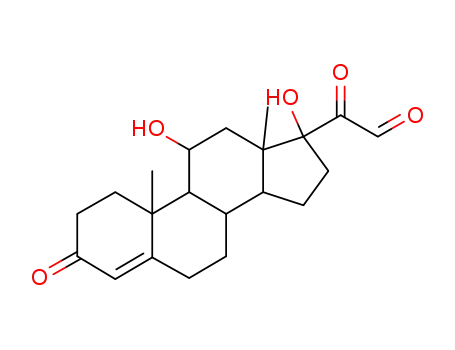 Molecular Structure of 14760-49-7 (21-dehydrocortisol)
