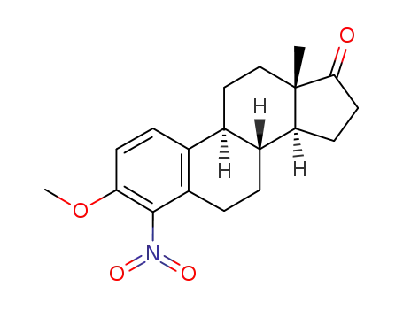 Molecular Structure of 14846-62-9 (4-nitroestrone 3-methyl ether)