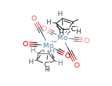 Molecular Structure of 74482-83-0 ((C<sub>5</sub>H<sub>5</sub>)Mo(CO)3Mo(CO)3(C<sub>5</sub>H<sub>4</sub>CH<sub>3</sub>))