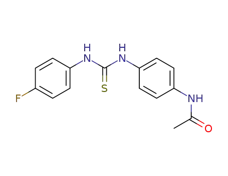 Molecular Structure of 1494-00-4 (N-[4-({[(4-fluorophenyl)amino]carbonothioyl}amino)phenyl]acetamide)