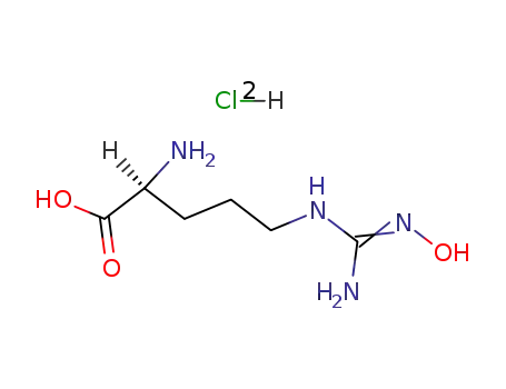 Molecular Structure of 149971-04-0 (Nw-Hydroxyl-L-arginine Dihydrochloride)