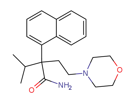 Molecular Structure of 1506-00-9 (α-Isopropyl-α-(2-morpholinoethyl)-1-naphthaleneacetamide)