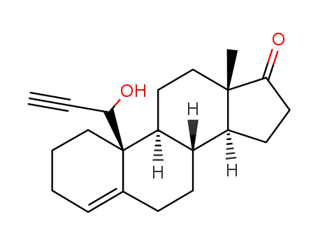Molecular Structure of 135144-30-8 (19-ethynyl-19-hydroxyandrost-4-en-17-one)