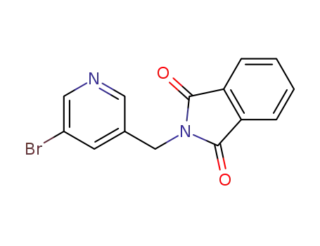 Molecular Structure of 219660-71-6 (5-bromo-3-(phthalimidomethyl)pyridine)