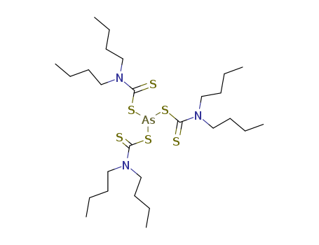 Carbamodithioic acid,N,N-dibutyl-, anhydrosulfide with arsenotrithious acid (3:1) cas  14907-95-0