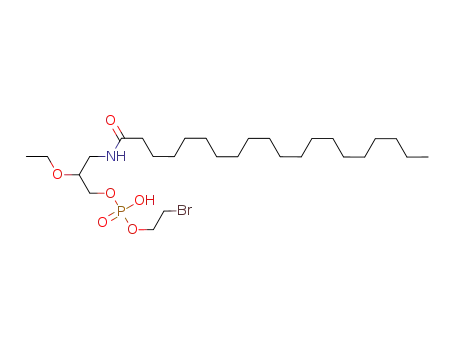 Molecular Structure of 131933-61-4 (rac-3-eicosanamido-2-ethoxypropyl 2'-bromoethyl phosphate)