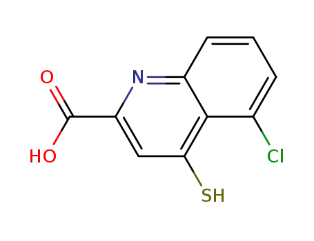 Molecular Structure of 136036-87-8 (5-chlorothiokynurenic acid)