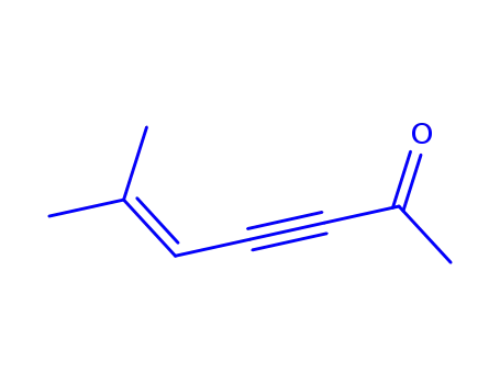 Molecular Structure of 149183-86-8 (5-Hepten-3-yn-2-one, 6-methyl- (9CI))