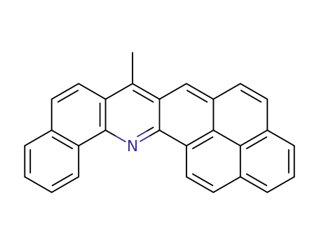 Molecular Structure of 1492-54-2 (7-Methylbenzo[h]phenaleno[1,9-bc]acridine)