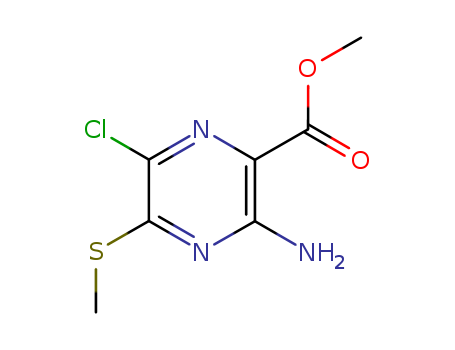 methyl 3-amino-6-chloro-5-(methylthio)pyrazine-2-carboxylate
