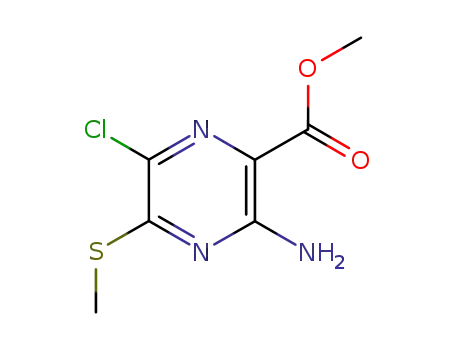 METHYL 3-AMINO-6-CHLORO-5-(METHYLTHIO)PYRAZINE-2-CARBOXYLATE