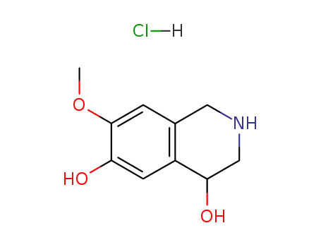 Molecular Structure of 15051-99-7 (7-methoxy-1,2,3,4-tetrahydroisoquinoline-4,6-diol)