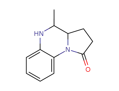 Molecular Structure of 1501-24-2 (4-methyl-3,3a,4,5-tetrahydropyrrolo[1,2-a]quinoxalin-1(2H)-one)