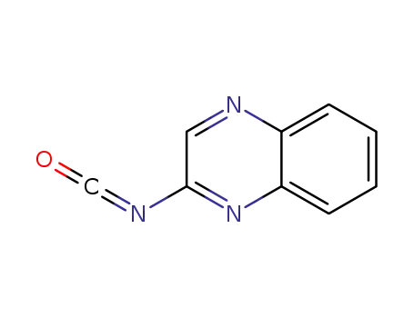 Molecular Structure of 150637-60-8 (Quinoxaline,  2-isocyanato-)