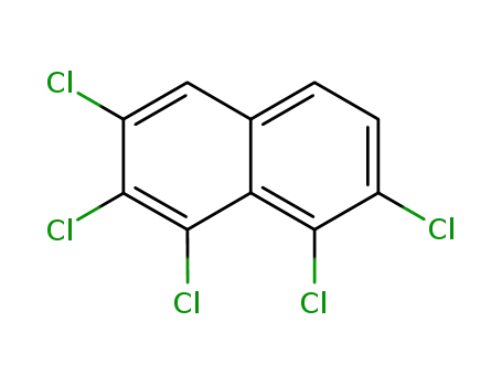 Molecular Structure of 150205-21-3 (1,2,3,7,8-PENTACHLORONAPHTHALENE)