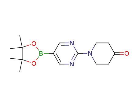 1-[5-(4,4,5,5-tetramethyl-1,3,2-dioxaborolan-2-yl)pyrimidin-2-yl]piperidin-4-one