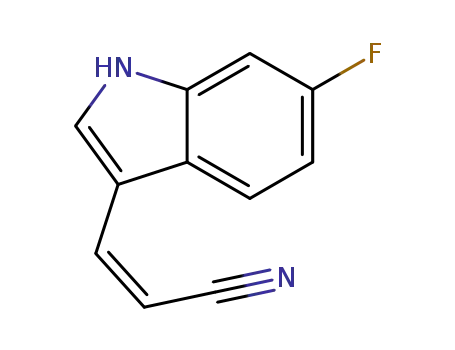 (Z)-3-(6-fluoro-1H-indol-3-yl)acrylonitrile