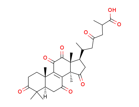 3,7,11,12,15,23-hexaoxo-5α-lanost-8-en-26-oic acid