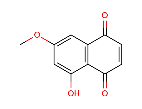 Molecular Structure of 70063-61-5 (5-hydroxy-7-methoxynaphthalene-1,4-dione)