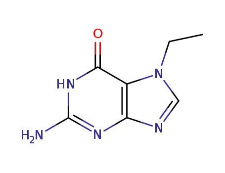 Molecular Structure of 19530-88-2 (7-ethylguanine)