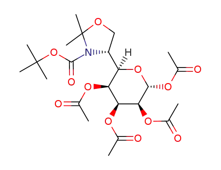 tert-butyl 2,2-dimethyl-4-[(2S,3S,4S,5S,6R)-3,4,5,6-tetraacetoxytetrahydropyran-2-yl]oxazolidine-3-carboxylate