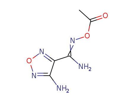 1,2,5-OXADIAZOLE-3-CARBOXIMIDAMIDE,N-(ACETYLOXY)-4-AMINO-CAS