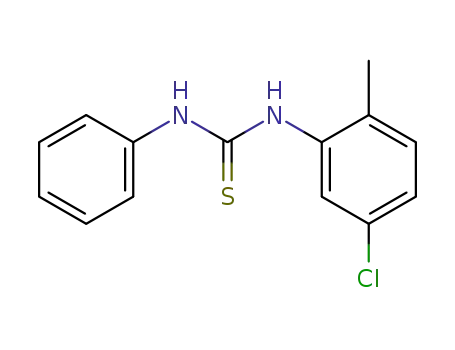 Molecular Structure of 13528-18-2 (1-(5-chloro-2-methylphenyl)-3-phenylthiourea)